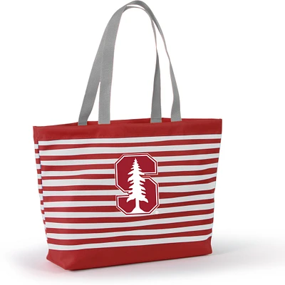 Women's Cardinal Stanford Cardinal Wavy Striped Tatum Tote Bag