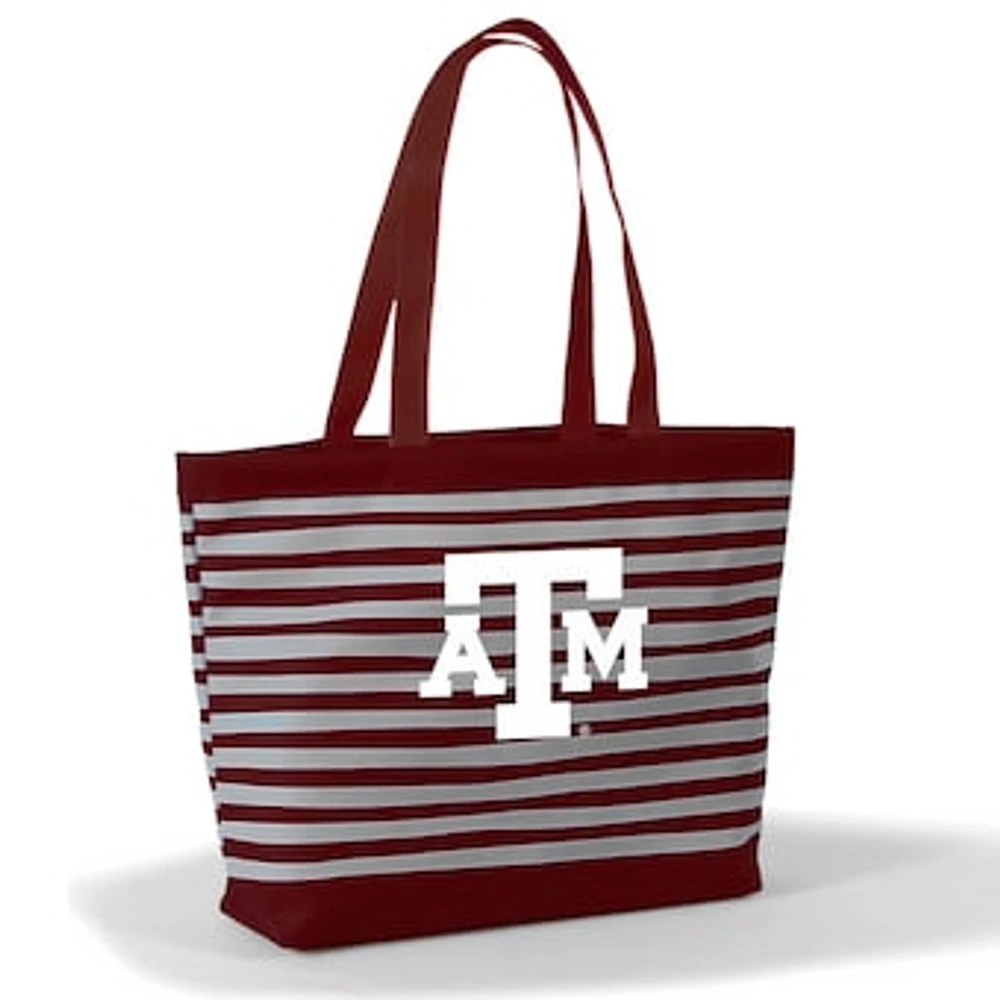 Women's Maroon Texas A&M Aggies Wavy Striped Tatum Tote Bag