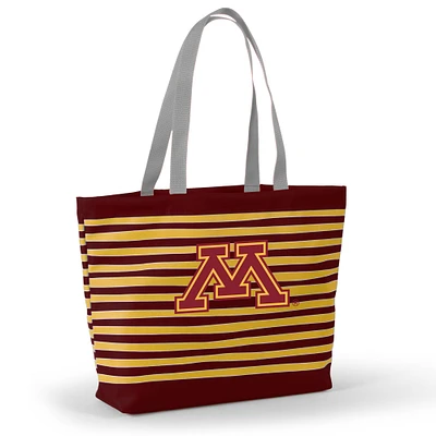 Women's Maroon Minnesota Golden Gophers Wavy Striped Tatum Tote Bag