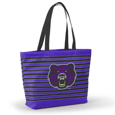 Women's Purple Central Arkansas Bears Wavy Striped Tatum Tote Bag