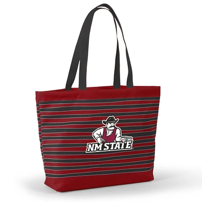 Women's Crimson New Mexico State Aggies Wavy Striped Tatum Tote Bag