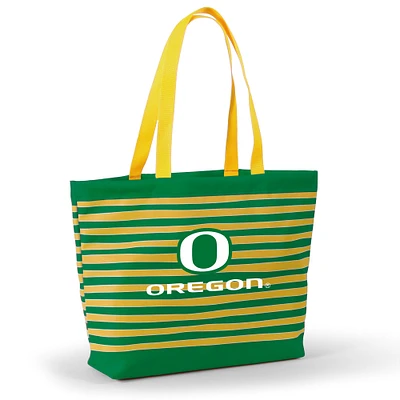 Women's Green Oregon Ducks Wavy Striped Tatum Tote Bag