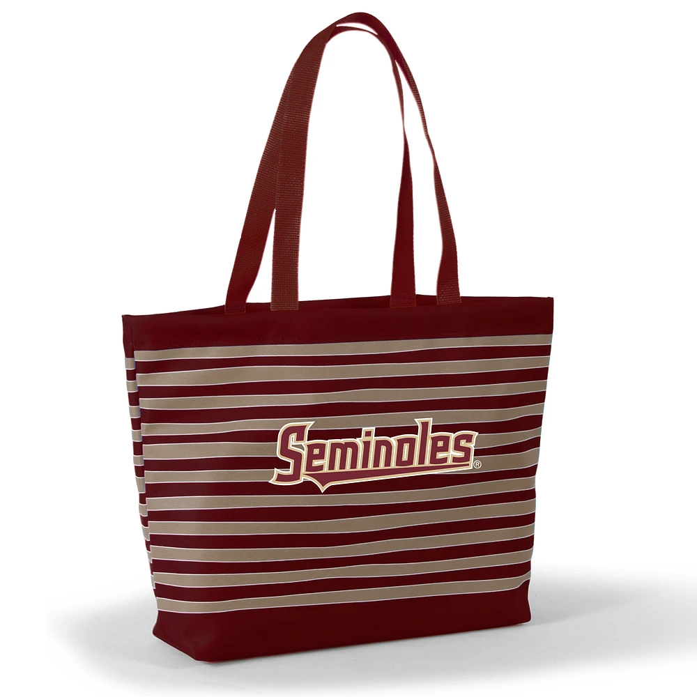 Women's Garnet Florida State Seminoles Wavy Striped Tatum Tote Bag