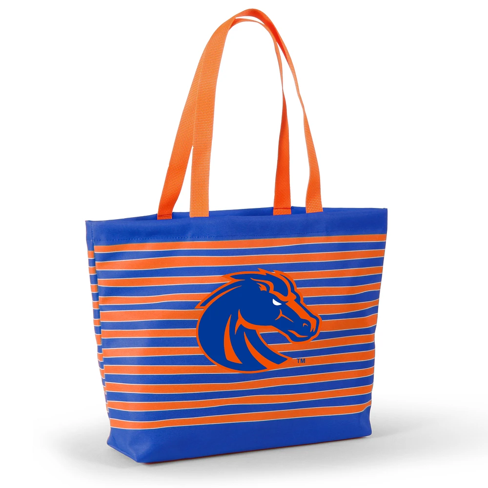 Women's Royal Boise State Broncos Wavy Striped Tatum Tote Bag