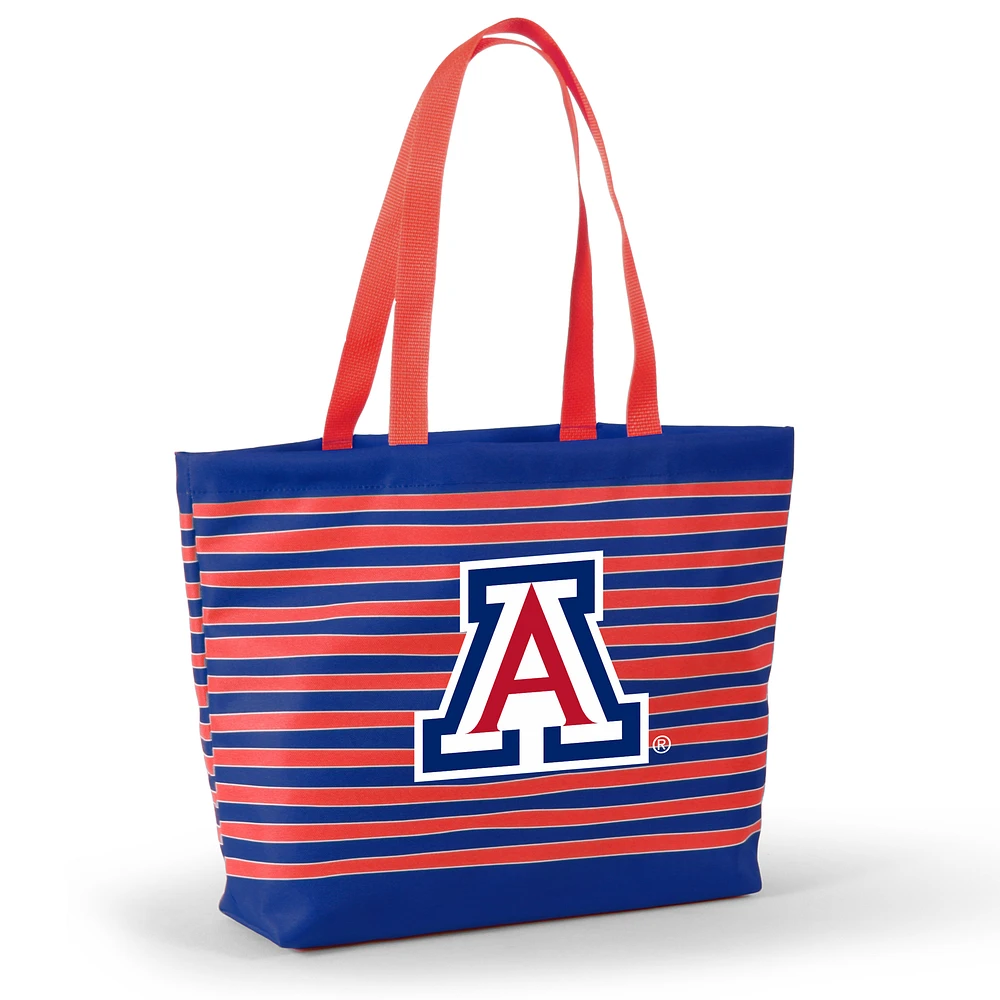 Women's Red Arizona Wildcats Wavy Striped Tatum Tote Bag