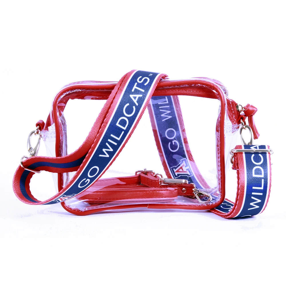 Women's Arizona Wildcats Hailey Clear Purse with Logo Strap