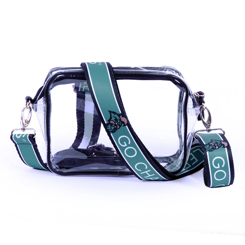 Women's Coastal Carolina Chanticleers Hailey Clear Purse with Logo Strap