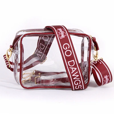 Women's Mississippi State Bulldogs Hailey Clear Purse with Logo Strap