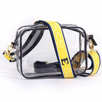Women's ETSU Buccaneers Hailey Clear Purse with Logo Strap
