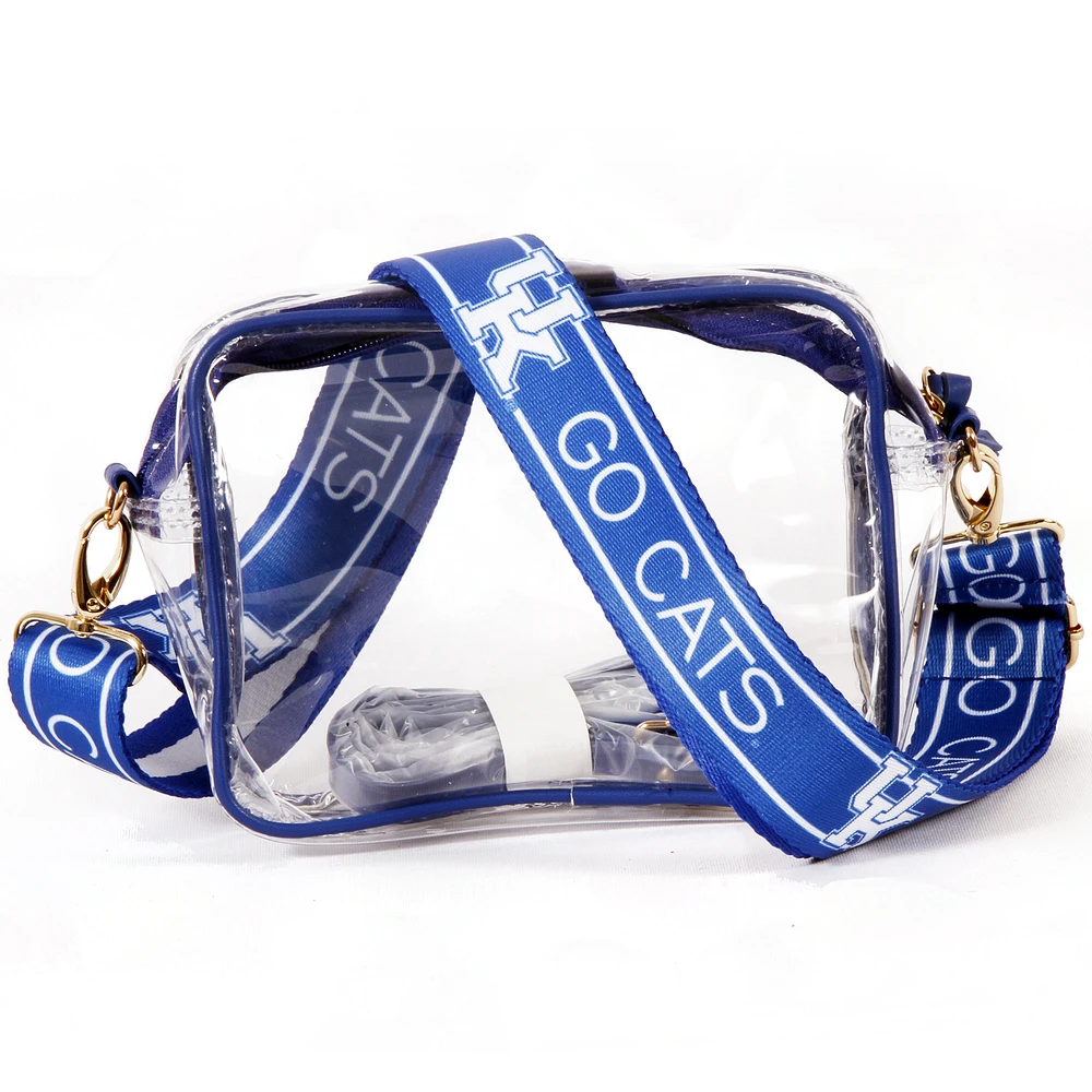 Women's Kentucky Wildcats Hailey Clear Purse with Logo Strap