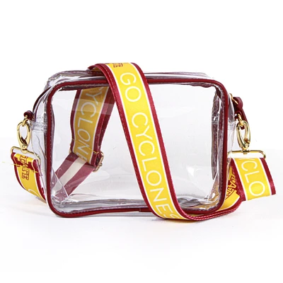 Women's Iowa State Cyclones Hailey Clear Purse with Logo Strap