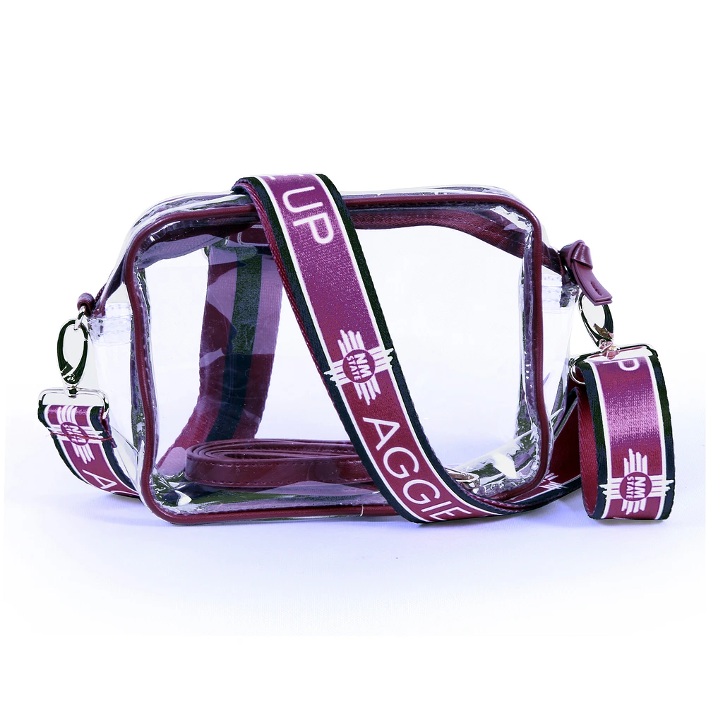 Women's New Mexico State Aggies Hailey Clear Purse with Logo Strap
