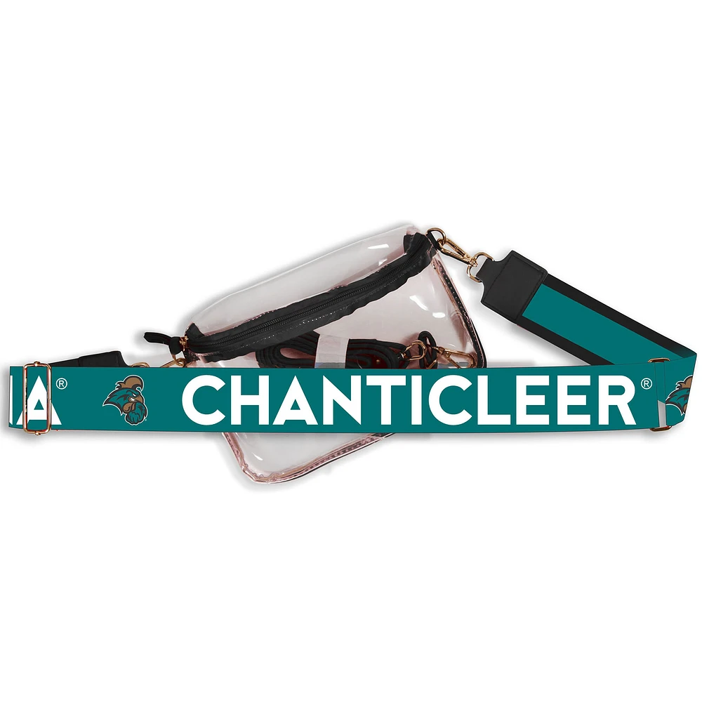 Women's Coastal Carolina Chanticleers Hailey Clear Purse with Logo Strap