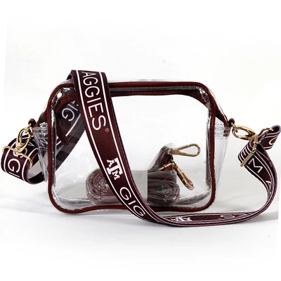Women's Texas A&M Aggies Hailey Clear Purse with Logo Strap