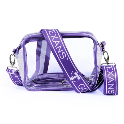 Women's Tarleton State Texans Hailey Clear Purse with Logo Strap
