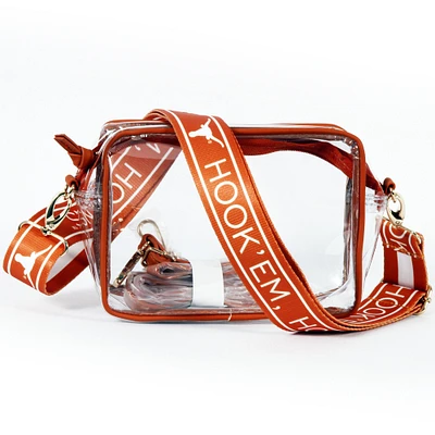 Women's Texas Longhorns Hailey Clear Purse with Logo Strap