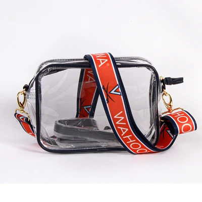 Women's Virginia Cavaliers Hailey Clear Purse with Logo Strap