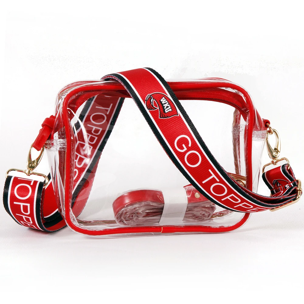 Women's Western Kentucky Hilltoppers Hailey Clear Purse with Logo Strap