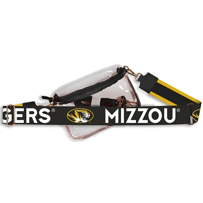 Women's Missouri Tigers Hailey Clear Purse with Logo Strap