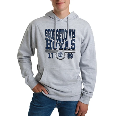 Unisex Uscape Apparel Heather Gray Georgetown Hoyas Standard Pullover Hoodie