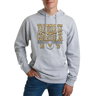 Unisex Uscape Apparel Heather Gray Vanderbilt Commodores Standard Pullover Hoodie