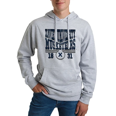 Unisex Uscape Apparel Heather Gray Xavier Musketeers Standard Pullover Hoodie