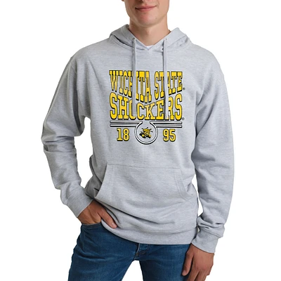 Unisex Uscape Apparel Heather Gray Wichita State Shockers Standard Pullover Hoodie