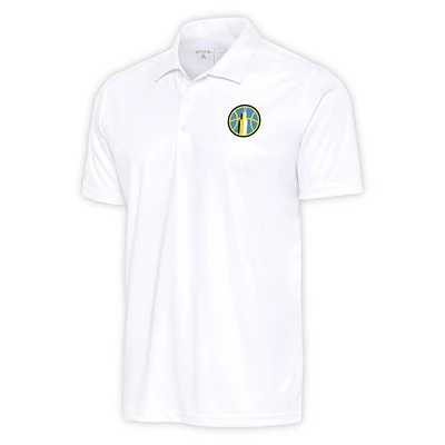 Men's Antigua White Chicago Sky Tribute Polo