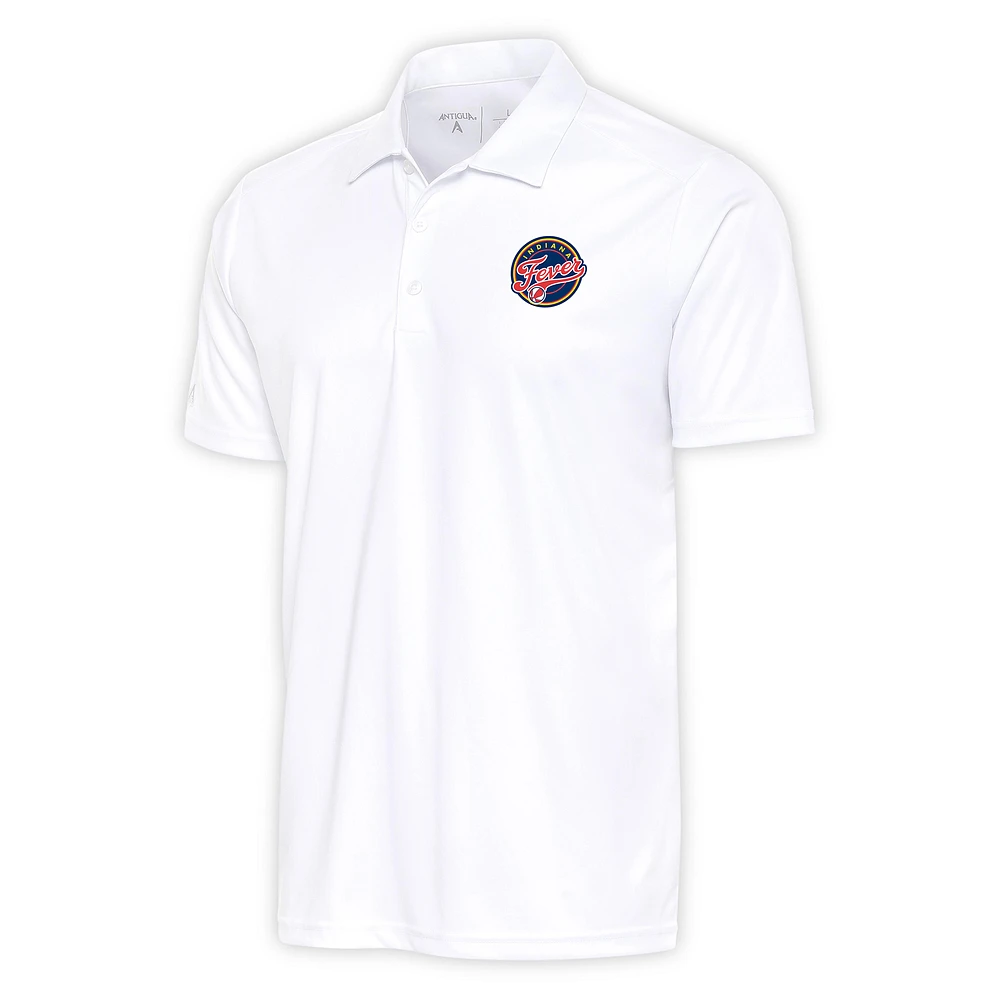 Men's Antigua White Indiana Fever Big & Tall Tribute Polo