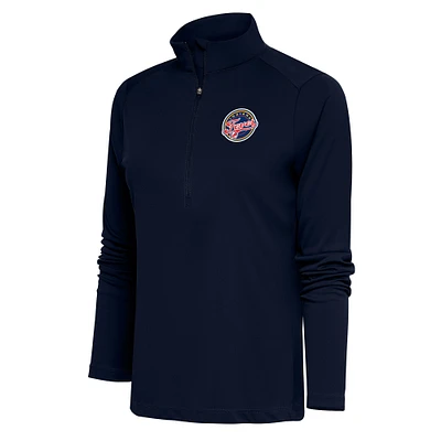 Women's Antigua Navy Indiana Fever Tribute Half-Zip Jacket