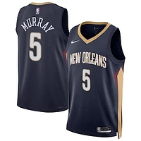 Unisex Nike Dejounte Murray Navy New Orleans Pelicans 2024 Offseason Addition Swingman Jersey