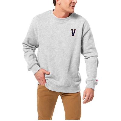 Men's League Collegiate Wear Heather Gray Virginia Cavaliers Classic Oxford Essentials Pullover Sweatshirt