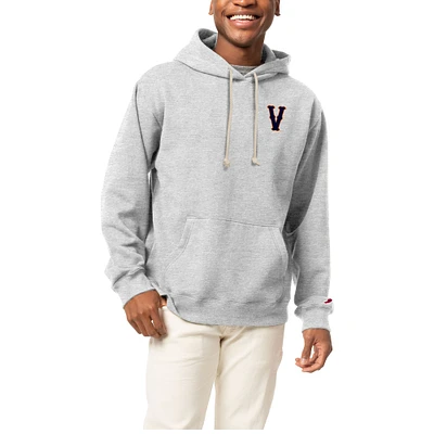 Men's League Collegiate Wear Heather Gray Virginia Cavaliers Classic Oxford Essentials Pullover Hoodie
