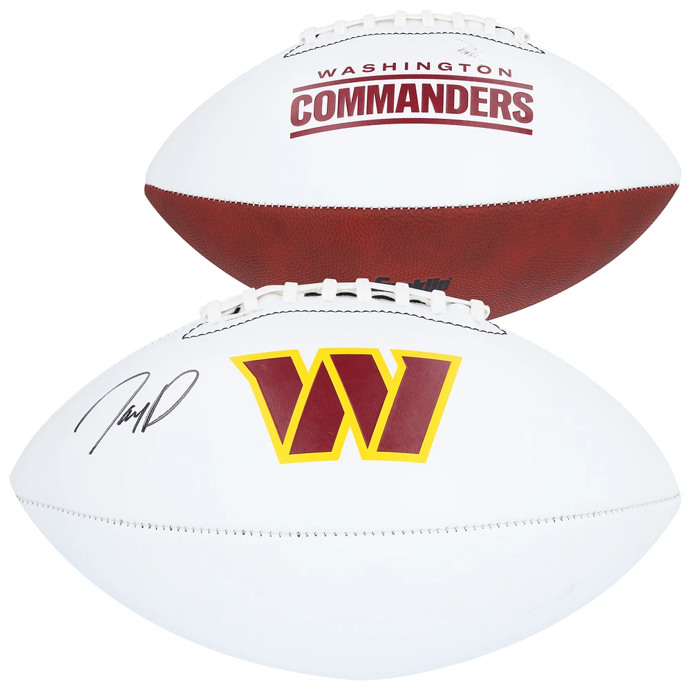 Jayden Daniels Washington Commanders Autographed Franklin White Panel Football
