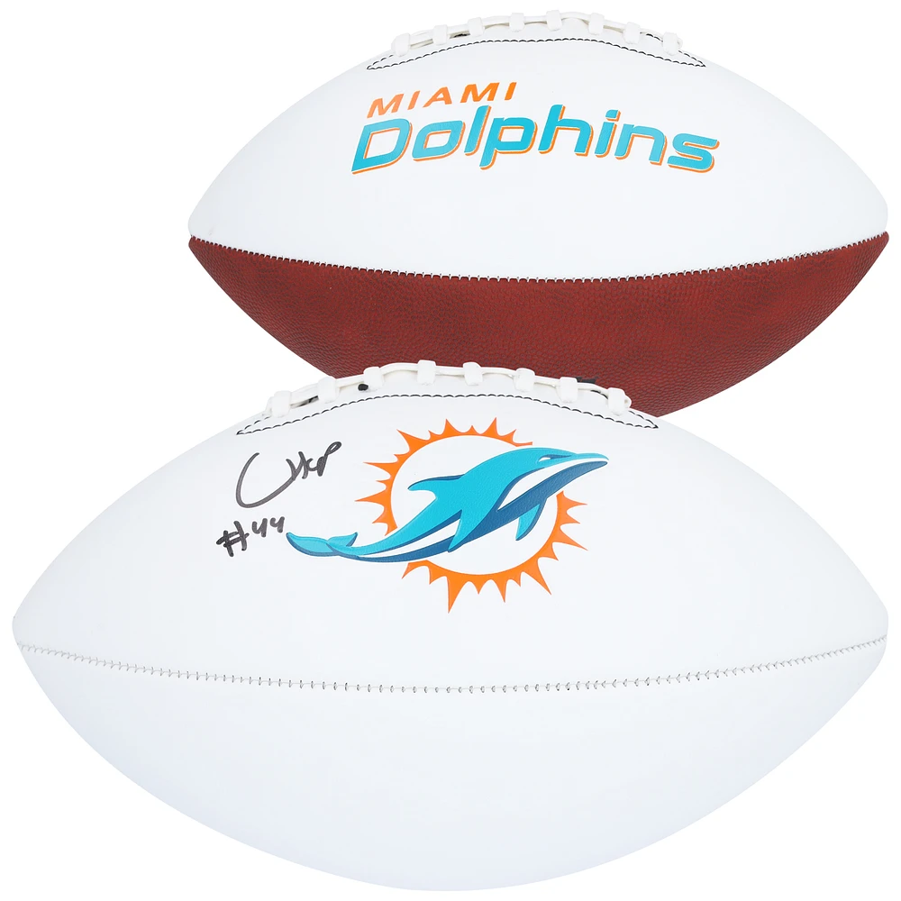 Chop Robinson Miami Dolphins Autographed Franklin White Panel Football