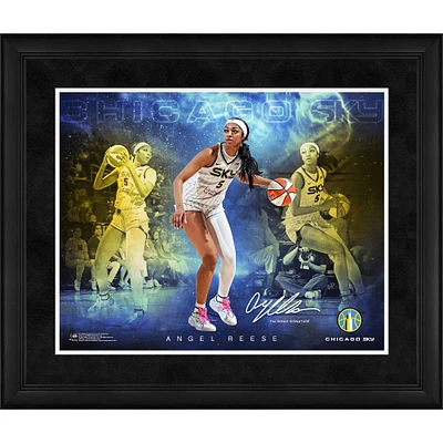Angel Reese Chicago Sky Facsimile Signature Framed 16" x 20" Stars of the Game Collage