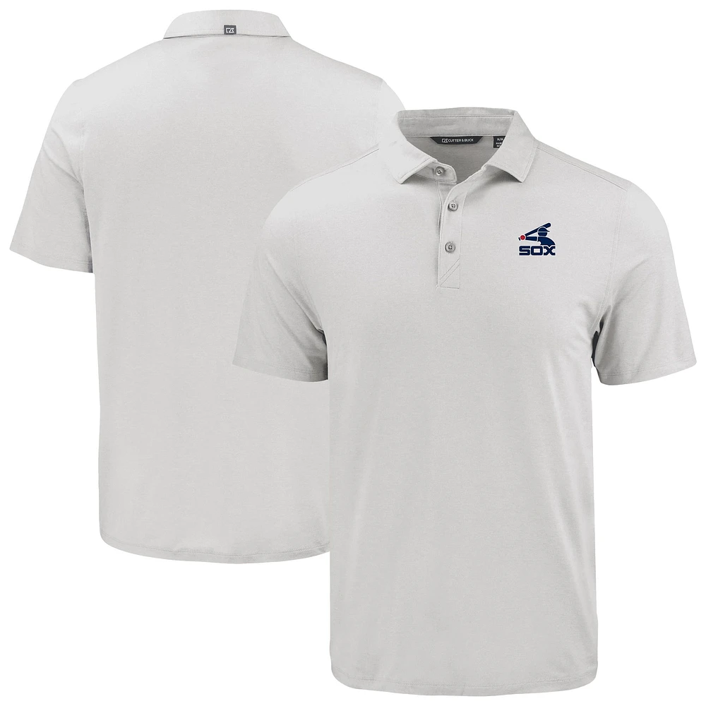 Men's Cutter & Buck White Chicago Sox Coastline Epic Comfort Eco Recycled Polo