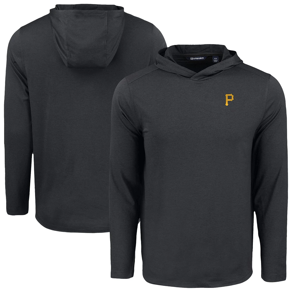 Men's Cutter & Buck Pittsburgh Pirates Coastline Epic Comfort Recycled Eco Hoodie Long Sleeve T-Shirt