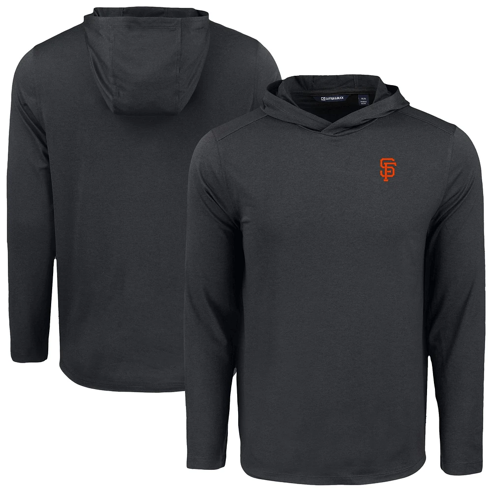 Men's Cutter & Buck San Francisco Giants Coastline Epic Comfort Recycled Eco Hoodie Long Sleeve T-Shirt