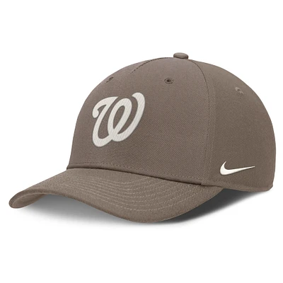 Men's Nike Brown Washington Nationals Rise Performance Adjustable Hat