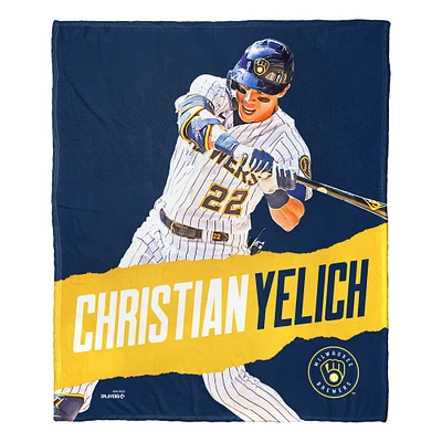 The Northwest Group Christian Yelich Milwaukee Brewers 50" x 60" Silk Touch Throw Blanket