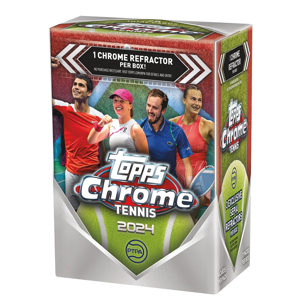 2024 Topps Chrome Tennis Factory Sealed Value Box