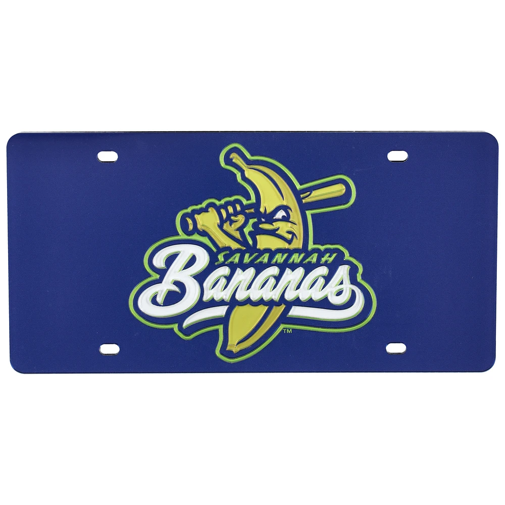 WinCraft Savannah Bananas Laser Cut Acrylic License Plate