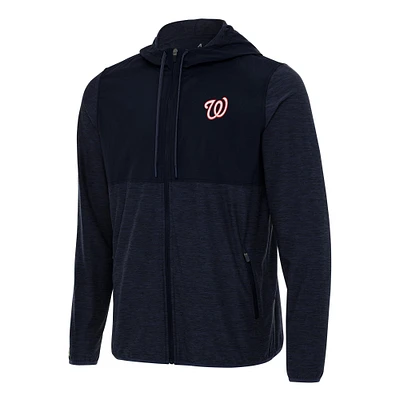 Men's Antigua Navy Washington Nationals Sway Full-Zip Hoodie