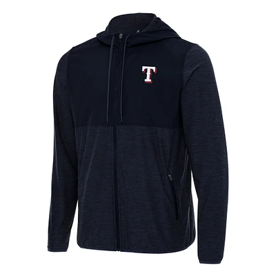 Men's Antigua Navy Texas Rangers Sway Full-Zip Hoodie