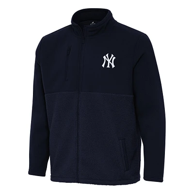 Men's Antigua Navy New York Yankees Daily Fused Full-Zip Jacket