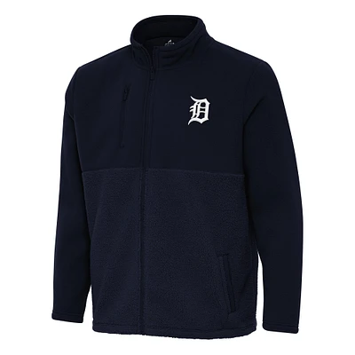 Men's Antigua Navy Detroit Tigers Daily Fused Full-Zip Jacket