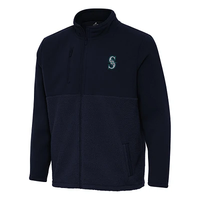 Men's Antigua Navy Seattle Mariners Daily Fused Full-Zip Jacket
