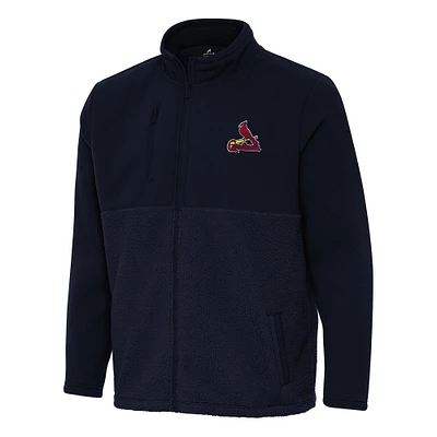 Men's Antigua Navy St. Louis Cardinals Daily Fused Full-Zip Jacket