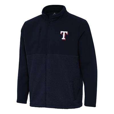 Men's Antigua Navy Texas Rangers Daily Fused Full-Zip Jacket